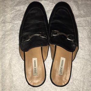 Men’s Steve Madden black mule loafers